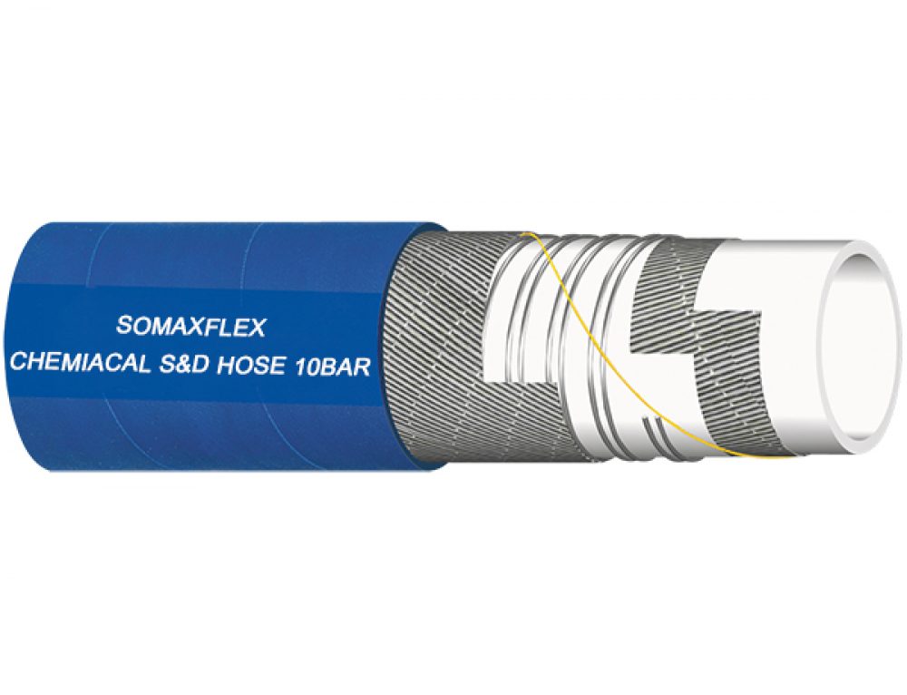 XLPE/UHMWPE Chemical Discharge Hose 10BAR SOMAXFLEX